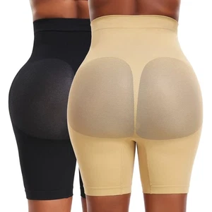 Pantalones cortos modeladores de cuerpo de cintura alta para mujer Prendas moldeadoras Control de abdomen Adelgazamiento de muslos - Imagen 1 de 31
