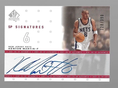 2002 Upper Deck SP Authentic Kenyon Martin  Auto#128/390 - Image 1 of 2