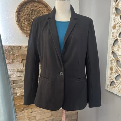 Old Navy Women’s M black suit Jacket Business Casual Office School Work Blazer - Image 1 of 4