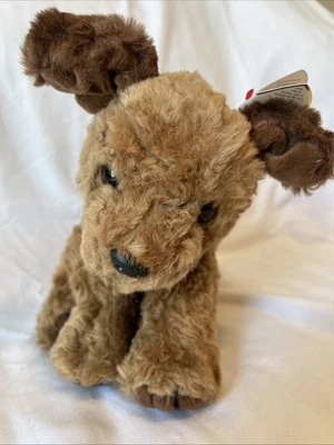 Ty Classic Chips the Dog Plush Stuffed Animal Toy W/ Hang Tag Brown Realistic - Image 1 of 4