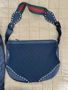 Vintage Gucci Monogram GG Shoulder Bag Hobo - Picture 1 of 19