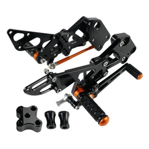 For KTM RC125 RC200 RC390 2014-2021 Front Foot Pegs Footrest Foot Control Set - Picture 1 of 5