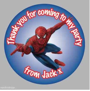QUALSIASI TESTO Spiderman Personalizzato COMPLEANNO Festa Grande Spilla Distintivo Calamita Specchio 277 - Foto 1 di 2