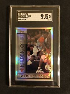 1996-97 Topps Holding Court Patrick Ewing Refractor SGC 9.5