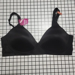 NWT Bali Bra Womens 3XL Black Wireless Lightly Lined Comfort Revolution 3462 - Picture 1 of 6