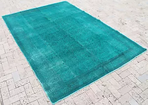 Alfombra Turca 77"x109" Tejida a Mano, Sobreteñida, Alfombra Anatolia, 196x278cm, - Imagen 1 de 10
