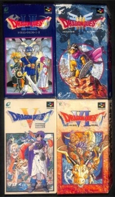 Nintendo Super Famicom Dragon Quest I.II & III & V & VI set Japan SFC SNES w/box - Image 1 of 4