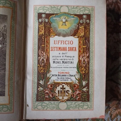Ufficio Settimana Santa e dell'ottava di Pasqua. Mons. Martini. Bellardi e Borla - Immagine 1 di 4