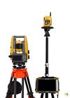 Topcon Gt-1001 Robotic Total Station W/ Fc-6000 Tablet & Magnet Software, Rc-5