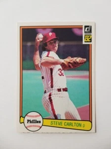 STEVE CARLTON 1982 DONRUSS BASEBALL CARD #42 PHILADELPHIA PHILLIES - Picture 1 of 2