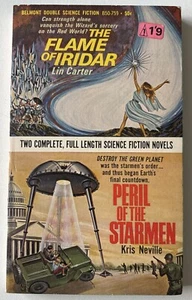 Belmont Double The Flame of Iridar & Peril of the Starmen Lin Carter 1967 Sci-Fi - Picture 1 of 5