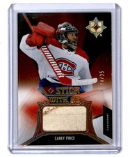 Carey Price 2021-22 Upper Deck Ultimate Collection Stick With Me /35 (AM13)