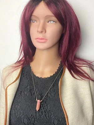 Collar colgante de plata Alex and Ani Earth sensual rosa rodonita piedras preciosas para mujer Foto 1 de 4