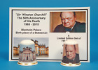 Sir Winston Churchill 50th Anniversary 1965-2015 Ltd Ed 2 Thimbles + Card B/64