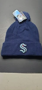 Gorro de punto azul Seattle Kraken NHL Fanatics bono gratuito 🙂 - Imagen 1 de 3
