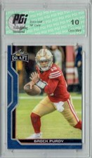 Brock Purdy 2023 Leaf Football #B1-1 Blue SP Special Edition Trading Card PGI 10