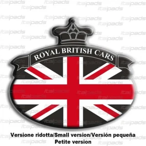 Sticker Union Jack Royal British flag bandiera inglese Range Rover Nero 76x68 - Imagen 1 de 1
