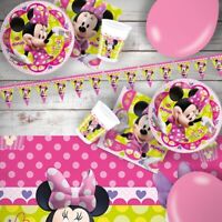 Disney Minnie Mouse D-LISH Birthday Party Range Tableware Supplies Decorations Disney Minnie Mouse D-LISH Birthday Party Range Tableware Supplies Decorations