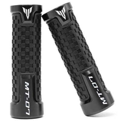 PARA YAMAHA MT07 MT-07 2014-2023 Accesorios Goma Manillar Empuñadura 22mm/24mm Negro Foto 1 de 2