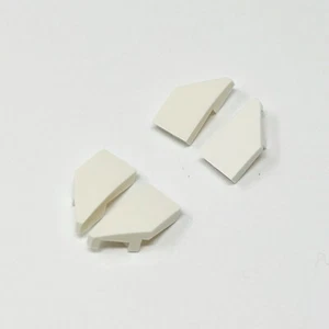 29119 29120 LEGO Slope Curved 2x1 No Studs w/ Stud Notch Right & Left WHITE - Picture 1 of 1