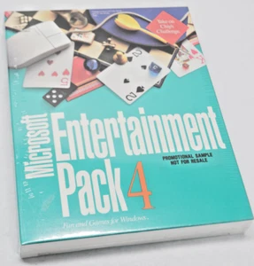 Microsoft Entertainment Pack 4 Diversión y Juegos para Windows SELLADO Big Box Promo - Imagen 1 de 3