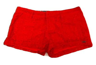 VOLCOM Juniors Laced Wave Short Beach Pants Size 5 Orange PP186 - Image 1 of 4