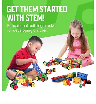 BRICKYARD STEM CONSTRUCTION ENGINEERING BUILDING BLOCKS 161 PC SET - Image 1 of 4