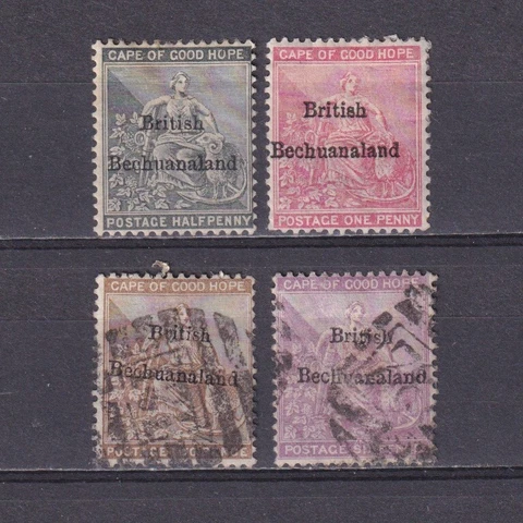 BECHUANALAND 1885, SG# 4-7, CV £90, MH/Used Cover