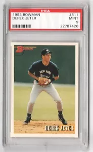 Derek Jeter Yankees HOF 1993 Bowman #511 Rookie Card Rc PSA 9 (come nuova) x426 - Foto 1 di 2