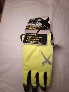 NEW ANSELL PROJEX ALL PURPOSE WINTER HI-VIS WORK GLOVES 3M THINSULATE MEDIUM - Picture 1 of 5