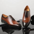 Handmade Shoes Business Lace up Wedding Party Men's Oxfords Real Leather Shoes