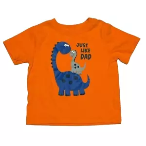 T-shirt bambino Garanimals taglia 24M dinosauro arancione proprio come papà - Foto 1 di 7