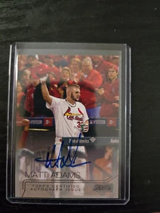 2015 Topps Stadium Club Auto Matt Adams #SCA-MA Auto ST LOUIS CARDINALS - Picture 1 of 2