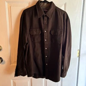 Northwest Territory Herren 100% Acryl Braun Button Down Gr. XL Gebraucht - Bild 1 von 6