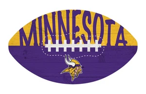 Minnesota Vikings 12" Football Shaped Sign - Picture 1 of 1