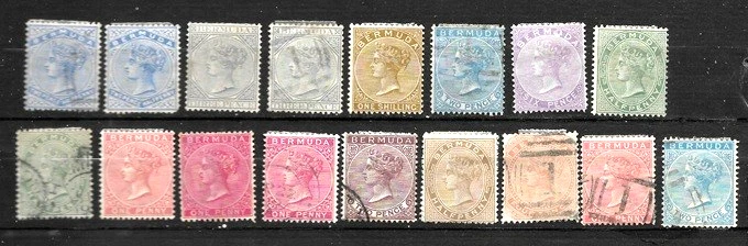BERMUDA   LOT  1865  to  1904  USED and  MINT HR  FVF - Image 1 of 1