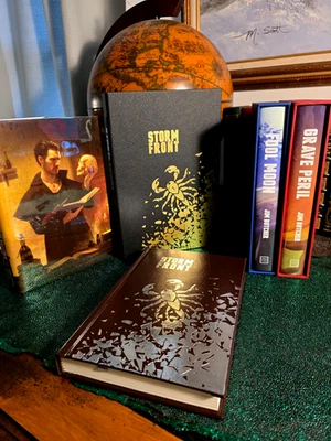 Dresden Files (1-4 + Rights; Storm Front) Jim Butcher; Grim Oak; Signed Numbered - Image 1 of 4