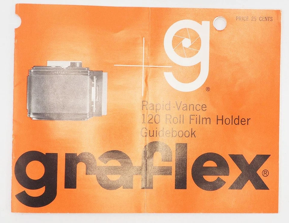Graflex XL 120 Roll Film Holder Guidebook Vintage 1965 - Image 1 of 2