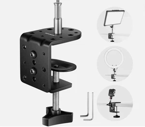 NUEVO NEEWER Abrazadera C Ajustable de Metal Resistente con Columna de Montaje ST-CCD1 - Imagen 1 de 7