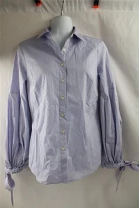 NEU DAMEN BANANA REPUBLIC LILA RILEY HEMD GR. 00P ~ BLUSE ~ GEKNÖPFT ~ GLOCKENÄRMEL - Bild 1 von 9