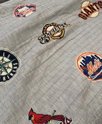 Pottery Barn Teen Quilt MLB Baseball National & American League’s - Image 1 of 4