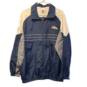 NFL Denver Broncos zip front windbreaker jacket mens size large - Picture 1 of 6