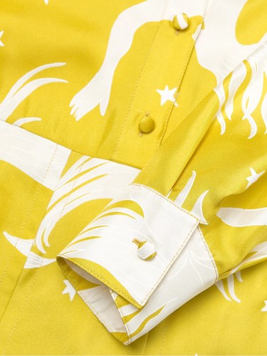 Abito Valentino Garavani in twill di seta stampato