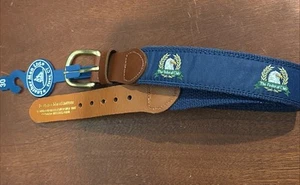 Leather Man Limited Herren Blau Canvas The Federal Club Adler Ledergürtel Gr. 30 - Bild 1 von 13