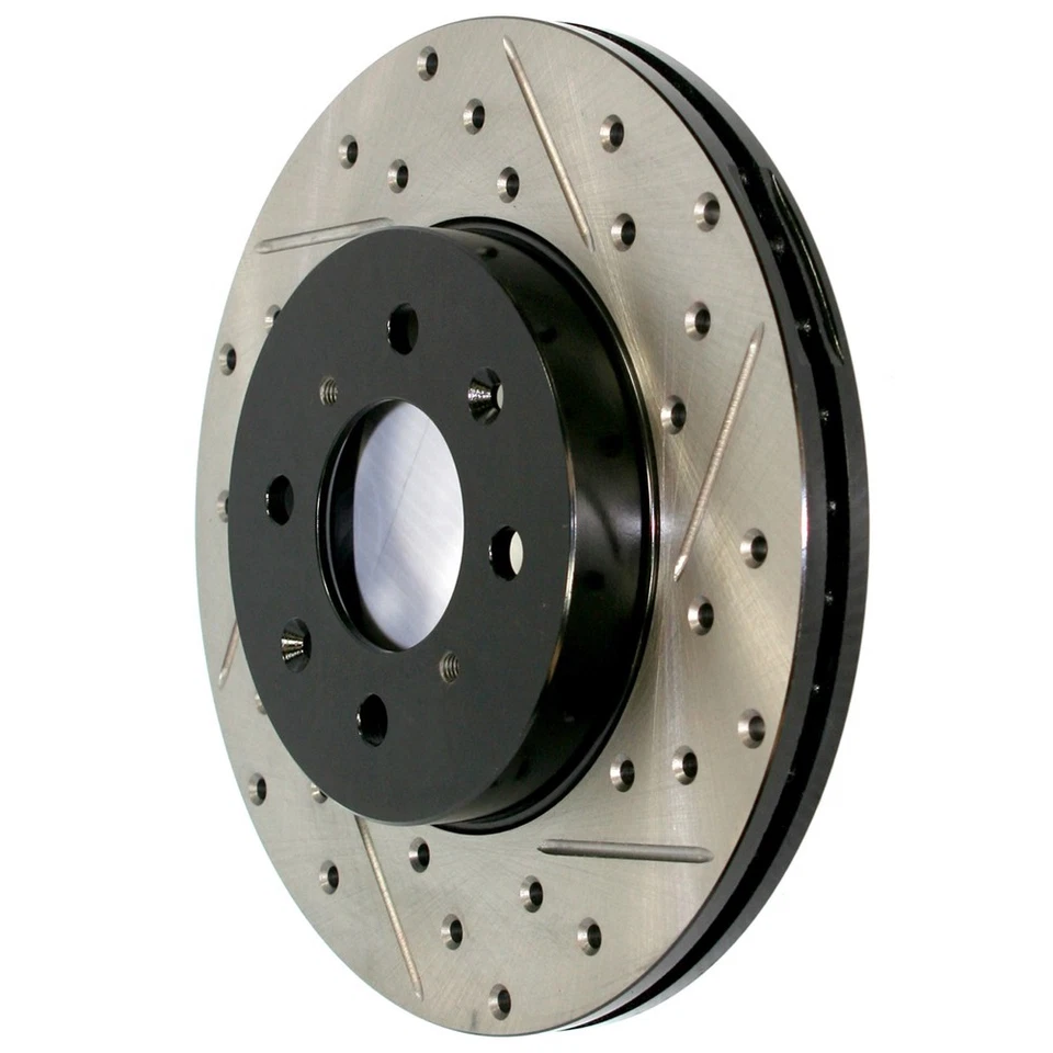 Rotor de freno de disco trasero izquierdo StopTech 127,42047L perforado para Nissan 300ZX 1989-96 Foto 1 de 4