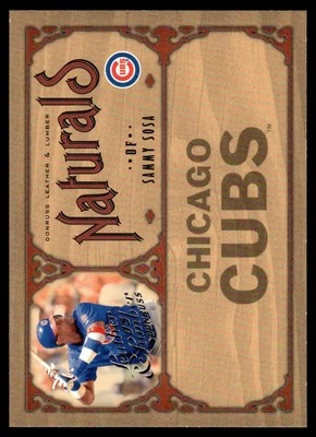 2005 Donruss Leather & Lumber Naturals Sammy Sosa 0968/2000 #N-19 - Image 1 of 2