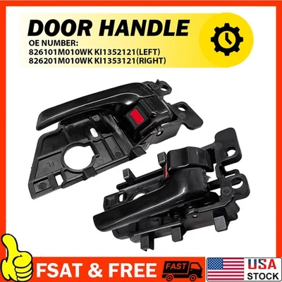 Left & Right Inside Inner Door Handles for 2010 - 2013 Kia Forte or Forte Koup - Image 1 of 4