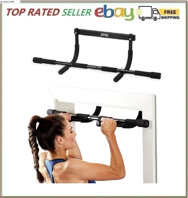 Barra de tracción SPRI - Barra de montaje de marco de puerta de 8 empuñaduras para trabajo versátil... Foto 1 de 4