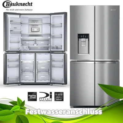 Bauknecht Kühl Gefrierkombi No Frost 592l mit Eis Wasserspender Festwasser Wlan - Bild 1 von 4