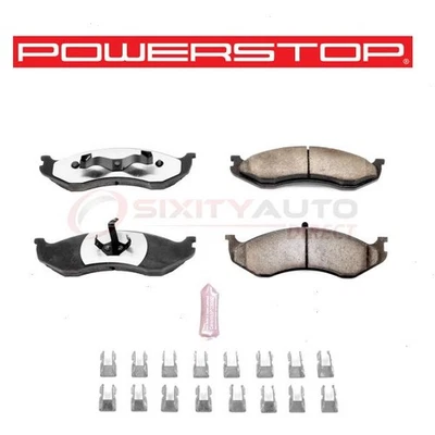 PowerStop Front Disc Brake Pad & Hardware Kit for 1990-1992 Jeep Comanche - xw Foto 1 de 4